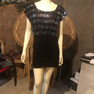 AKIRA SEQUIN SWEATER TUNIC/DRESS